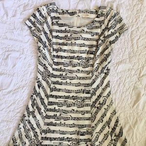 Maison Jules Sheet Music Dress Size M